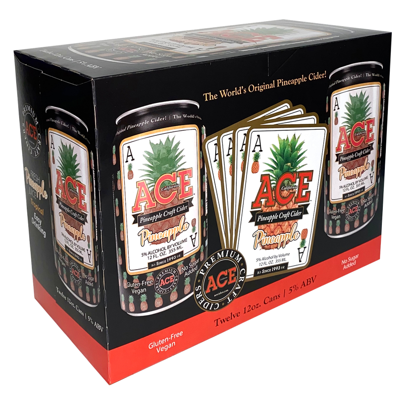 Ace Pineapple Cider 12pk 12oz Can Alcohol fast delivery by App or Online