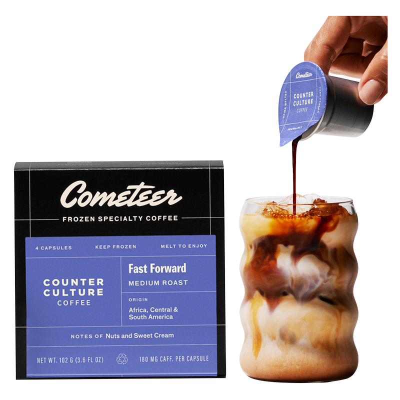 Cometeer Coffee & Latte Medium Roast Machine-Free Capsules Counter Culture 4 ct