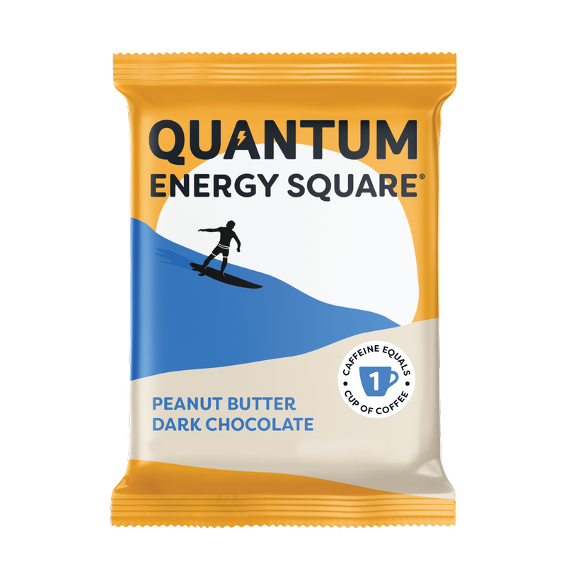 Quantum Energy Square Peanut Butter Dark Chocolate Bar 1.69oz