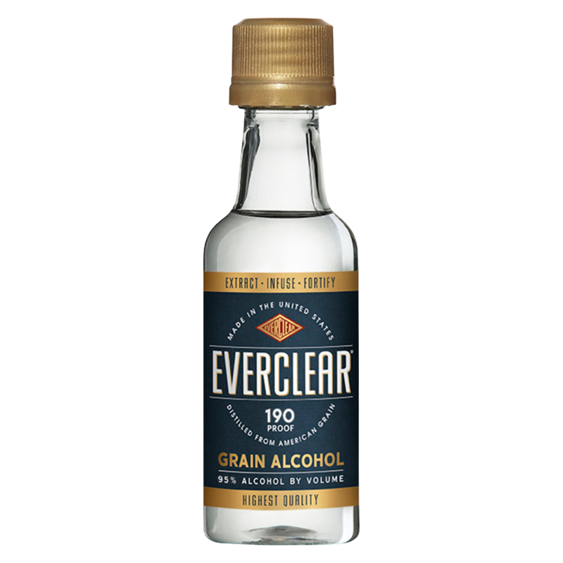 Everclear 190 Grain Alcohol 50ml (190 Proof)