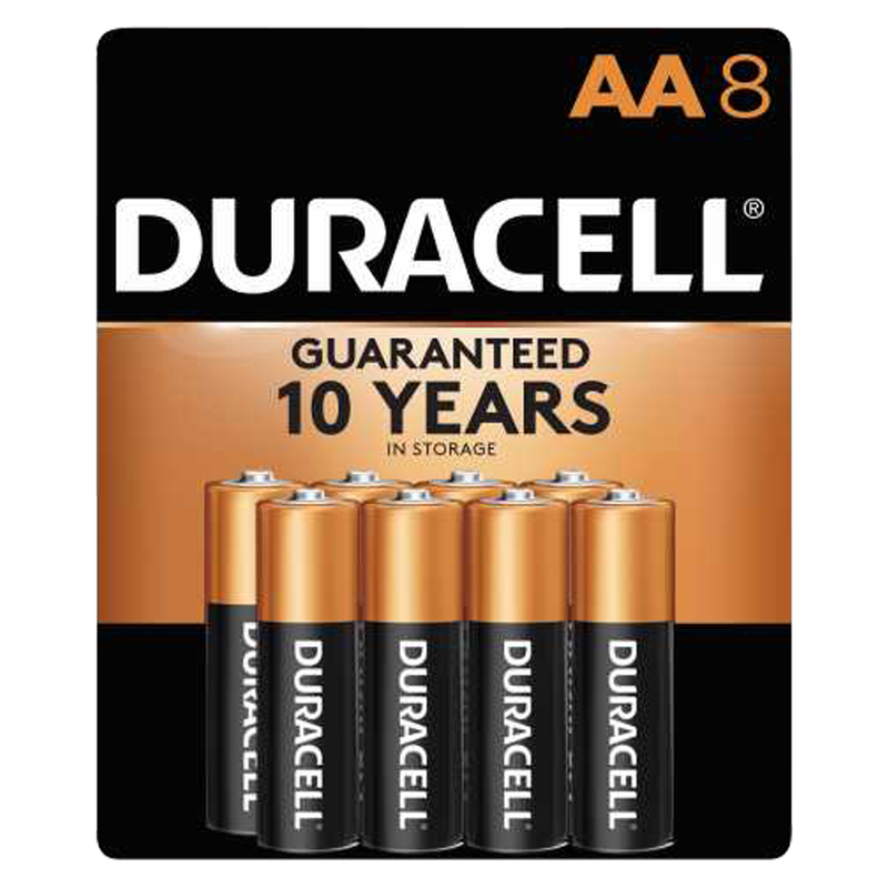8ct Duracell Coppertop AA