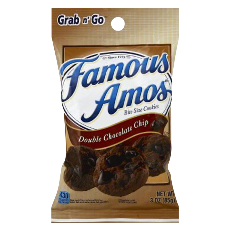 Famous Amos Double Chocolate Chip Cookies 3oz