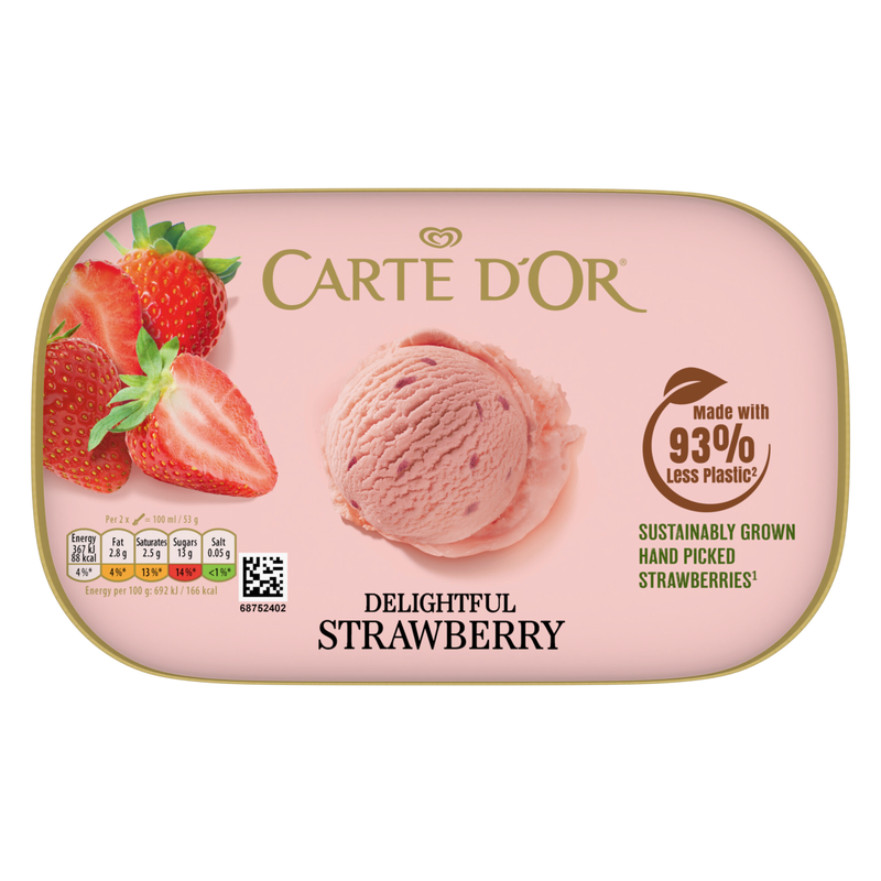 Carte D'Or Strawberry Ice Cream, 900ml