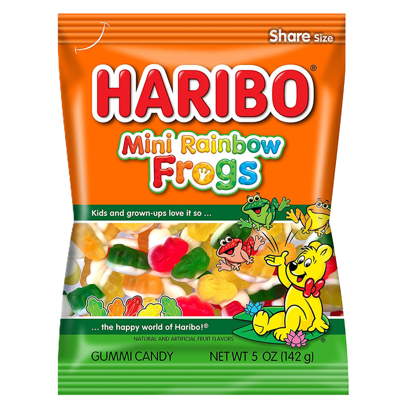 Haribo Mini Rainbow Frogs 5oz