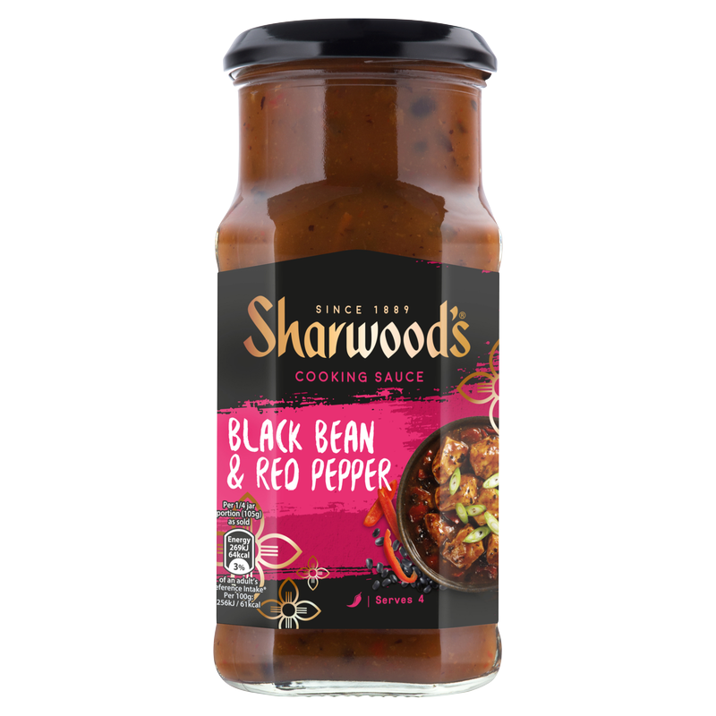 Sharwood's Black Bean & Red Pepper Sauce, 425g