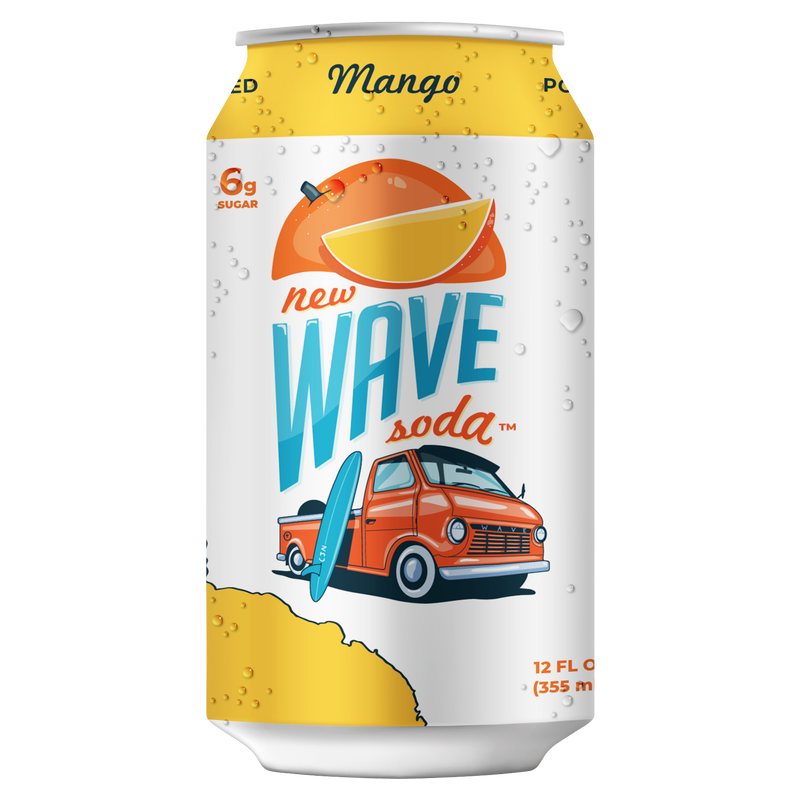 Wave Soda Mango 12oz