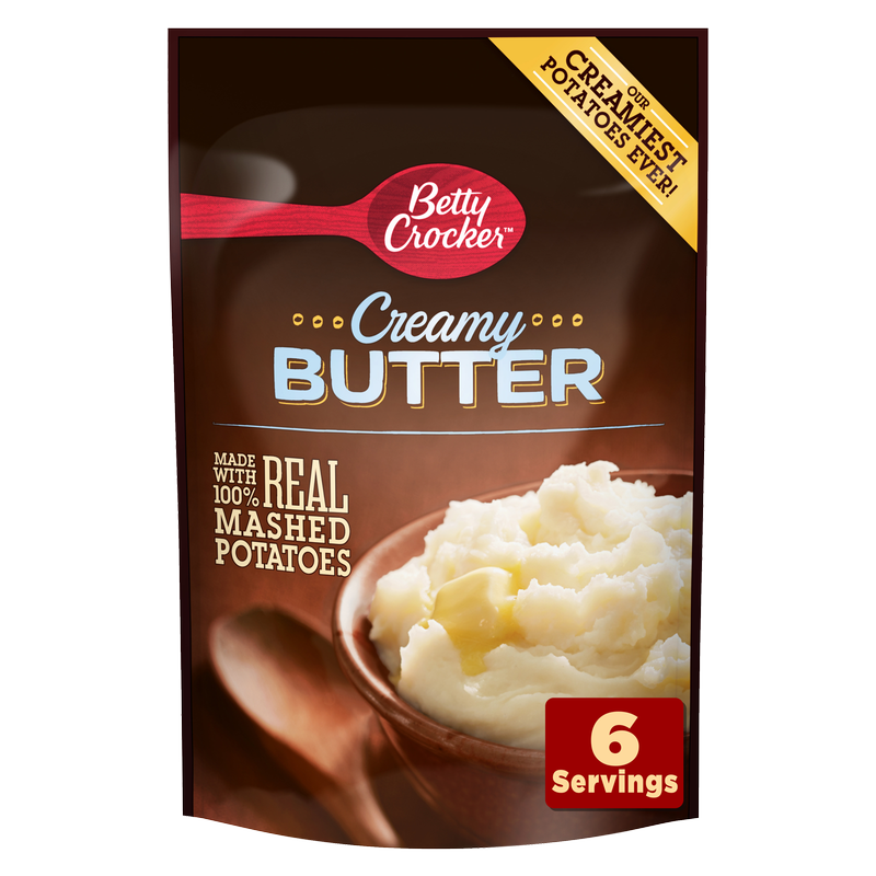 Betty Crocker Mashed Potatoes, Homestyle Creamy Butter 4.7oz
