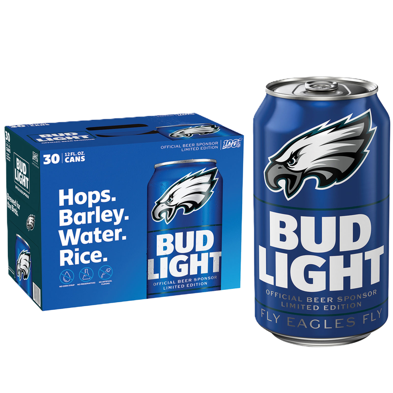 DNU Eagles Bud Light 30 Pack 12 oz Cans