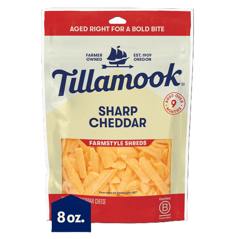 Tillamook Sharp Cheddar Shredded Cheese - 8oz