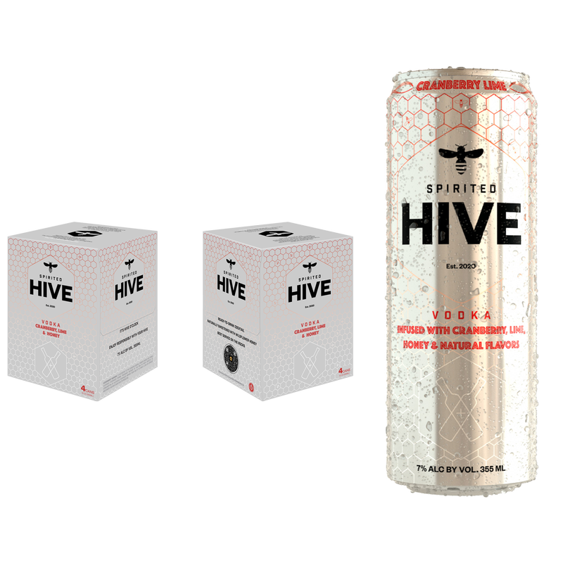 Spirited Hive Vodka Cranberry 4pk 12oz (14 Proof)