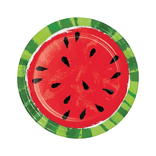 Juicy Watermelon 9" Plates 8ct