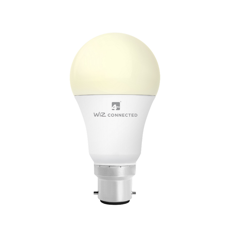 4Lite LED Smart Bulb Wifi Warm White Dimmable, B22 Bayonet Fit, 1pcs