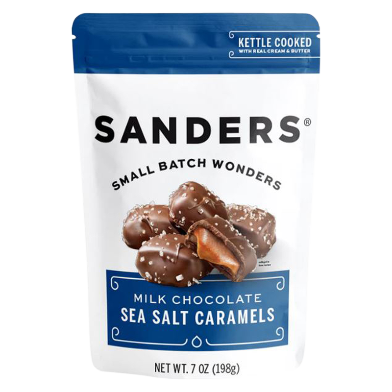 Sanders Milk Chocolate Sea Salt Caramels 7oz