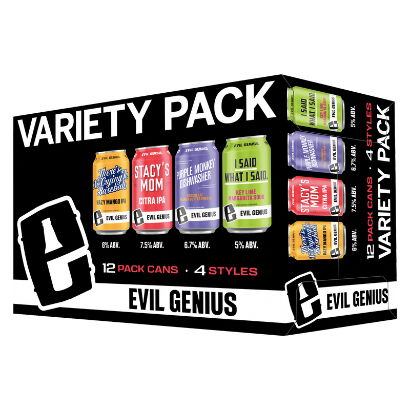 Evil Genius Variety Pack 12pk 12oz Can 7.5% ABV