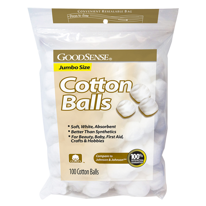 GoodSense Jumbo Size Cotton Balls 100ct