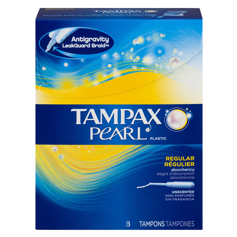 Tampax Pearl Unscented Tampon Regular 8ct