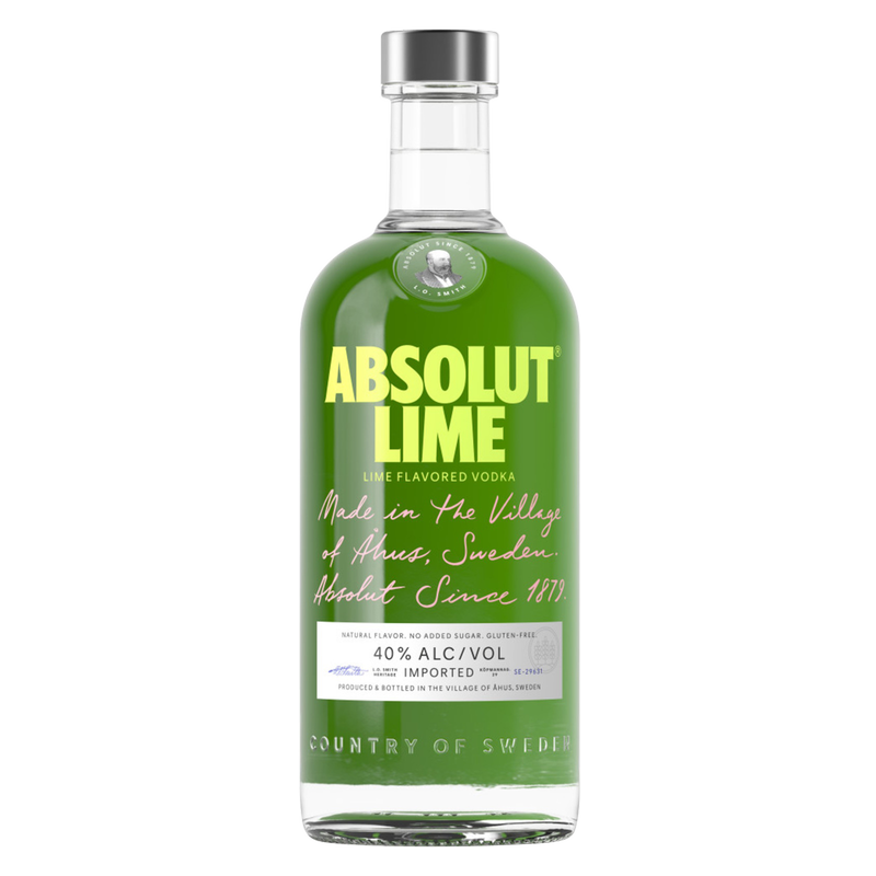 Absolut Lime Vodka 750ml (80 Proof)