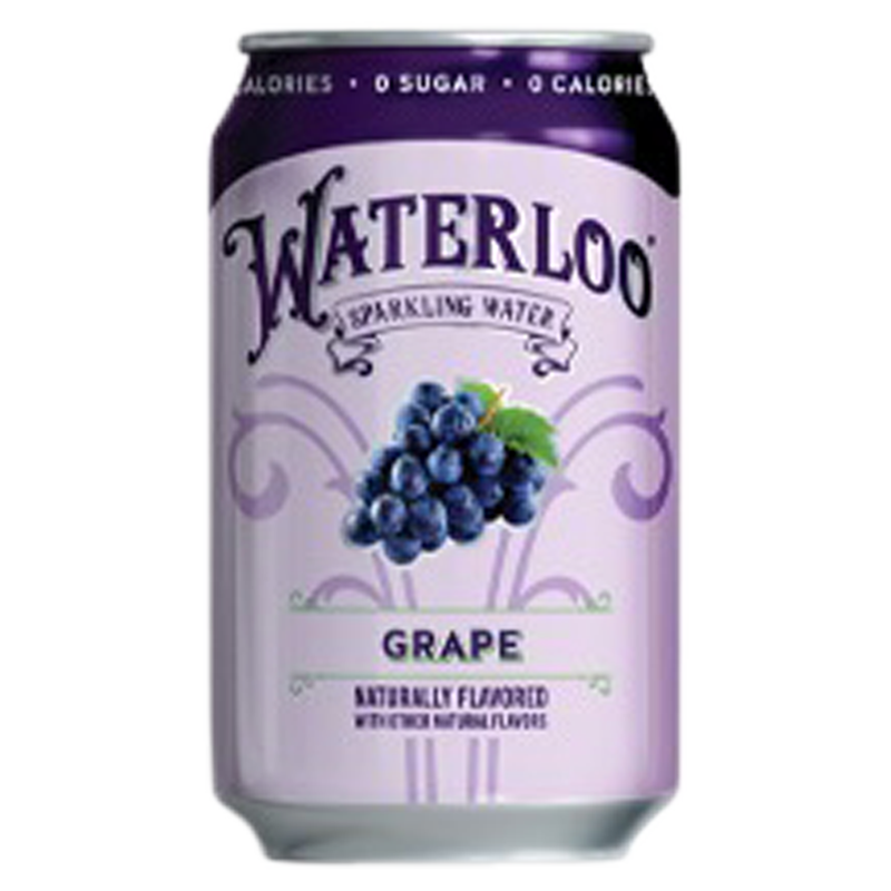 Waterloo Sparkling Water Grape Single 12oz Can