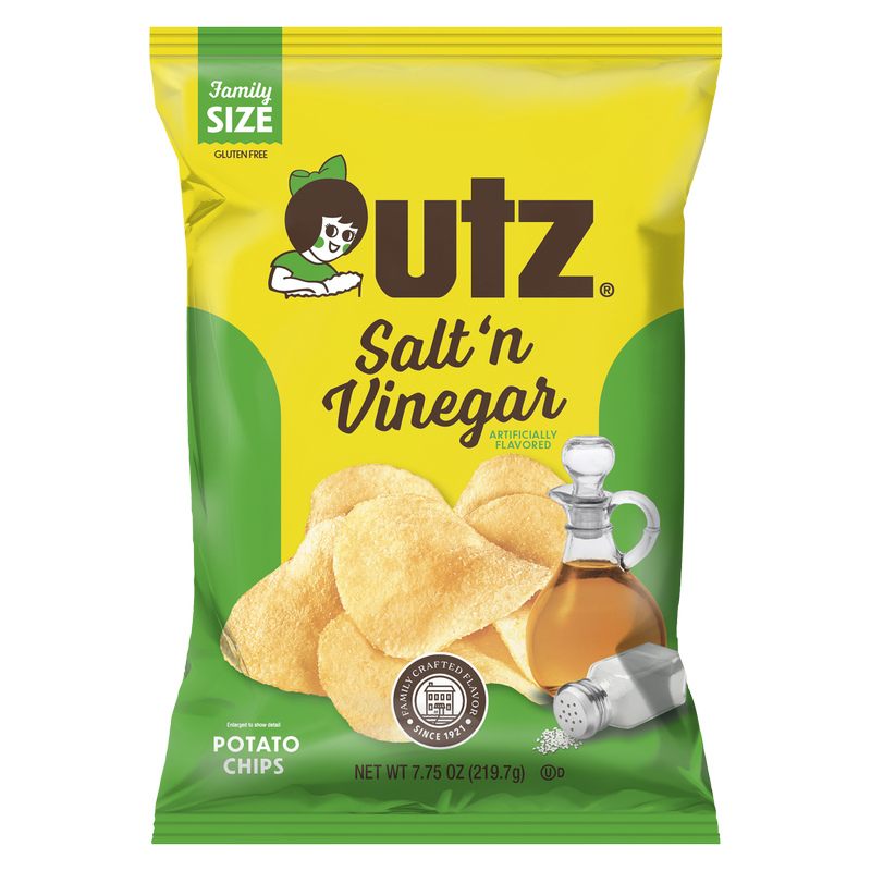 Utz Potato Chips Salt & Vinegar 7.75 oz