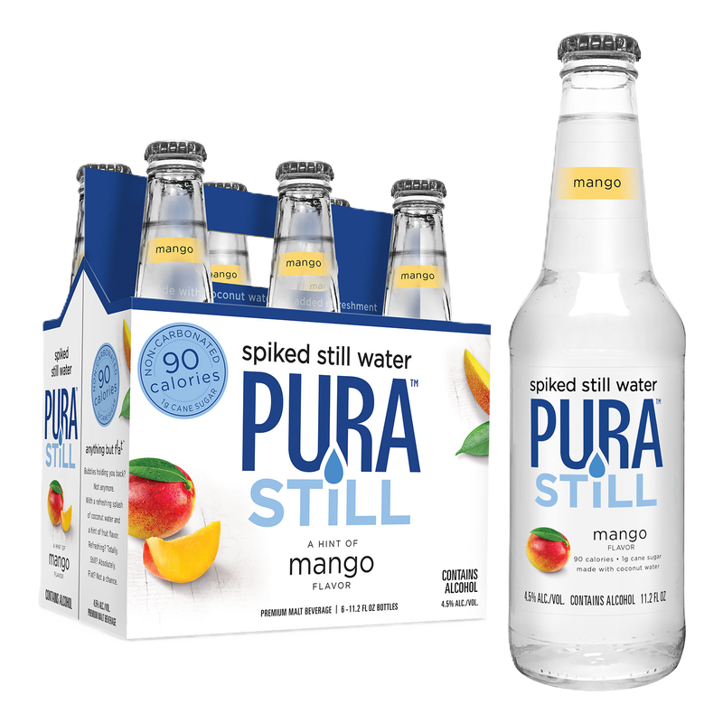 Pura Still Spiked Water Mango 6pk 11.2oz Btl 4.5% ABV