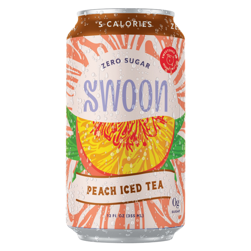 Swoon Sugar Free Peach Tea 12oz can