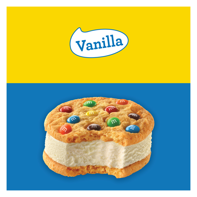 M&M's Vanilla Ice Cream Cookie Sandwich 1ct