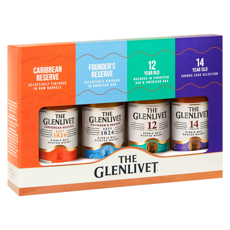 Glenlivet Scotch Whisky Gift Pack 4pk 50ml