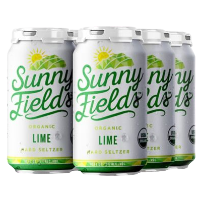 Sunny Fields Organic Seltzer Lime 6pk 12oz
