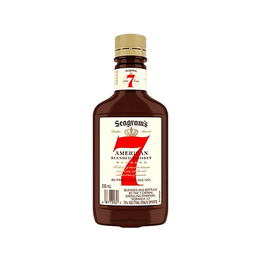 Seagram's 7 Crown American Blended Whiskey, 200 mL (80 Proof)