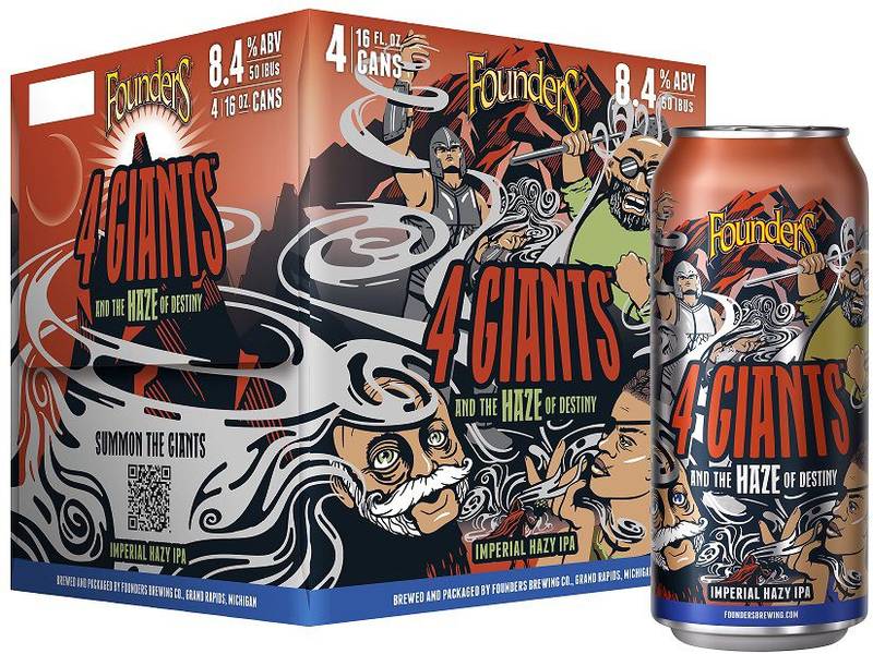 Founders 4 Giants And The Haze of Destiny 4pk 16oz Cans