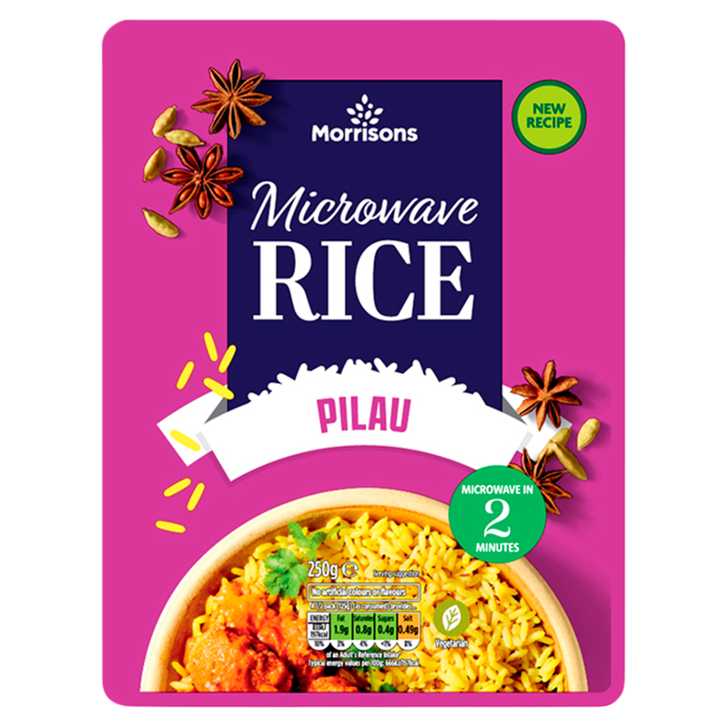 Morrisons Pilau Microwave Rice, 250g