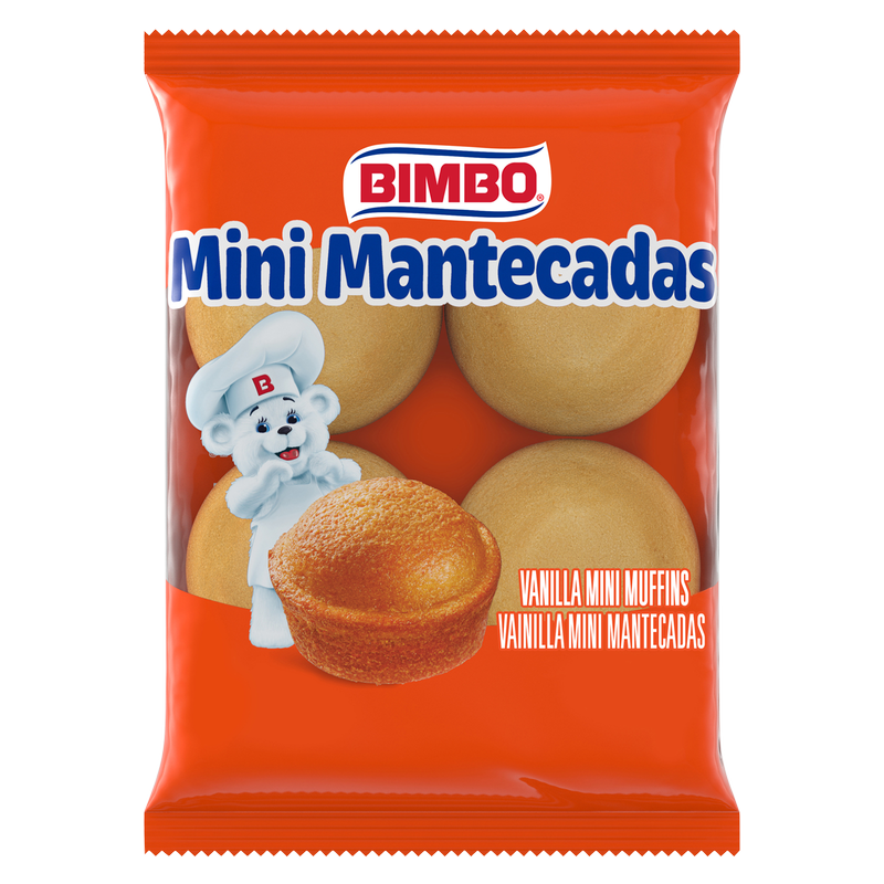 Bimbo Mini Mantecadas Mini Vanilla Muffins 17.6oz