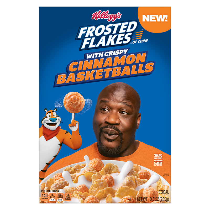 Kelloggs Shaq Cinnamon Basketballs Cereal 10.2oz