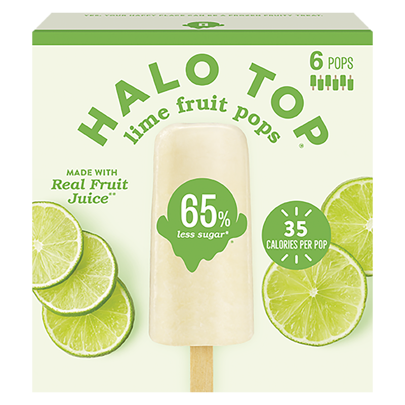 Halo Top Lime Fruit Pops 6ct 15oz