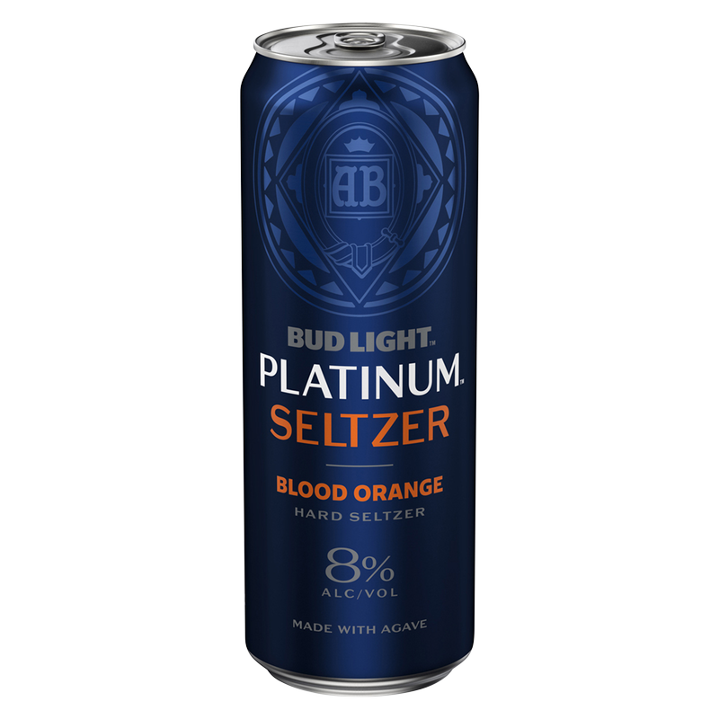 Bud Light Platinum Hard Seltzer Blood Orange 25oz Can 8% ABV