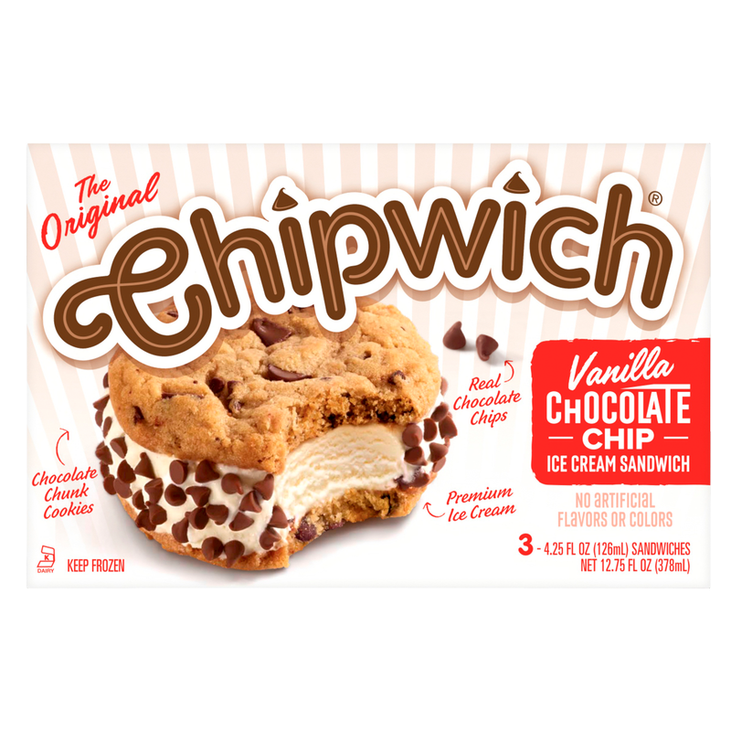 Chipwich Original Vanilla Chocolate Chip 12.75oz