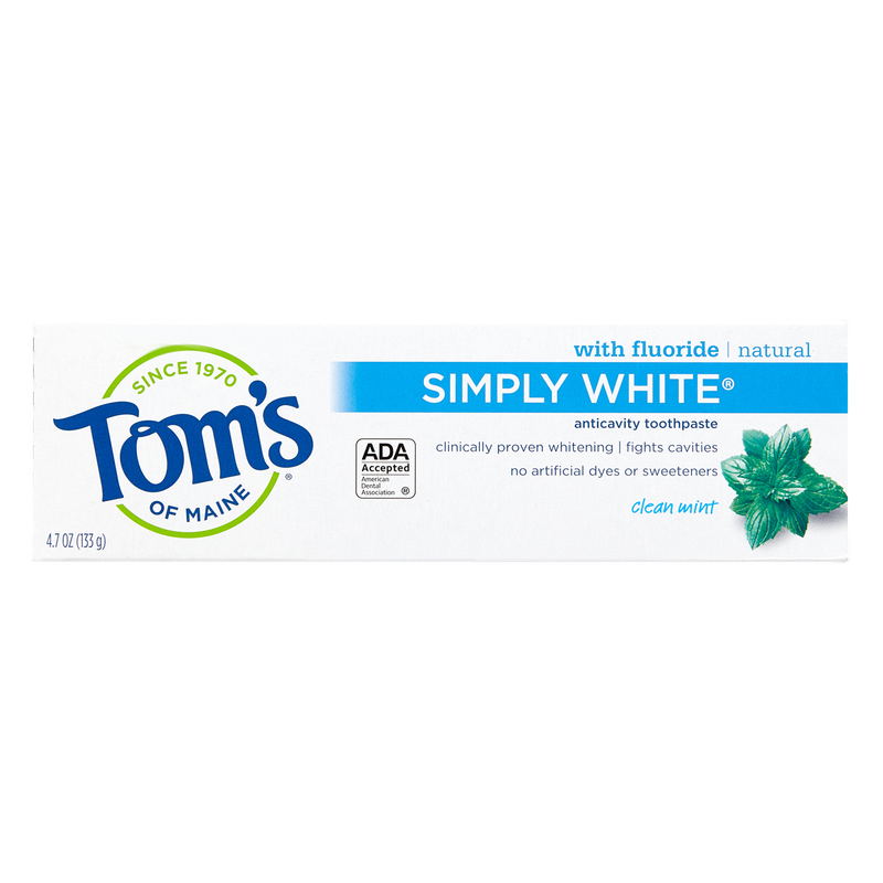 Tom's of Maine Simply White Toothpaste 4.7oz