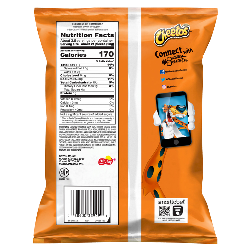 Cheetos Crunchy Flamin' Hot Cheese Flavored Snacks - 3.5oz