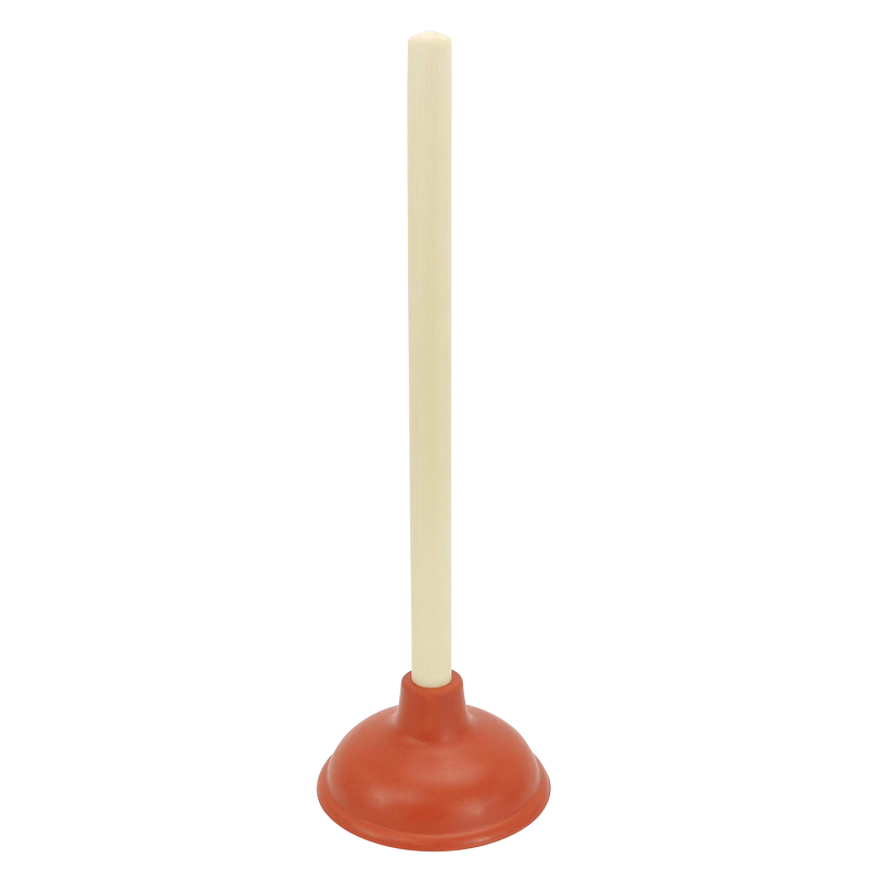 Pro Plus Wood Handle Toiler Bowl Plunger 17in