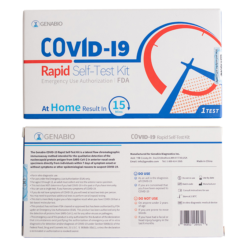 Genabio COVID-19 Rapid Self-Test Kit (2 test)