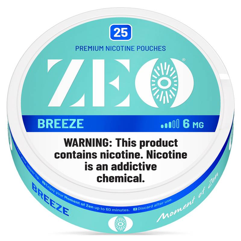 ZEO Breeze Nicotine Pouches 25ct 6mg