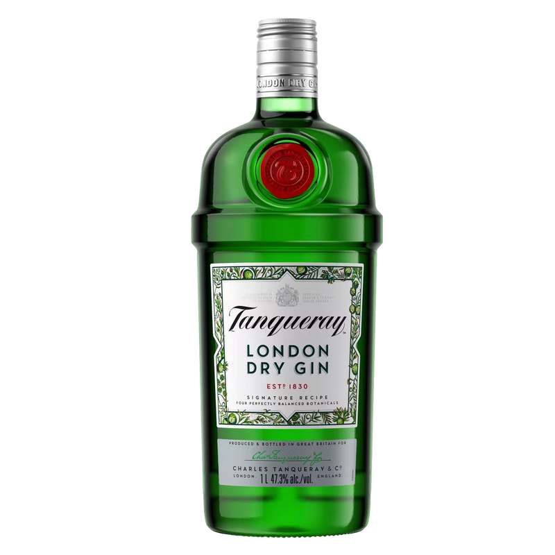 Tanqueray London Dry Gin, 1 L (94.6 Proof)