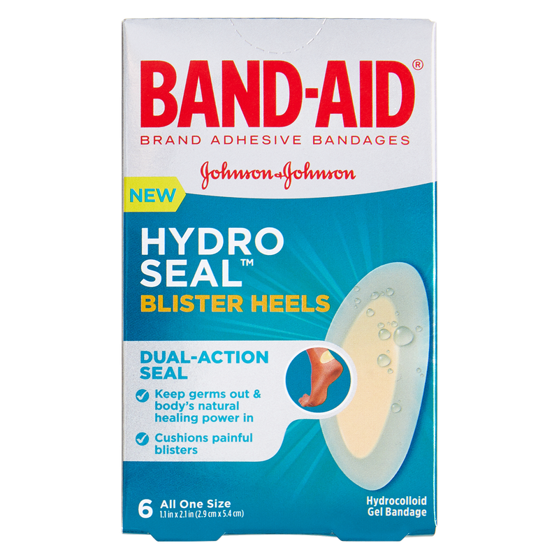 Band-Aid Hydro Seal Blister Heels Adhesive Bandages 6ct