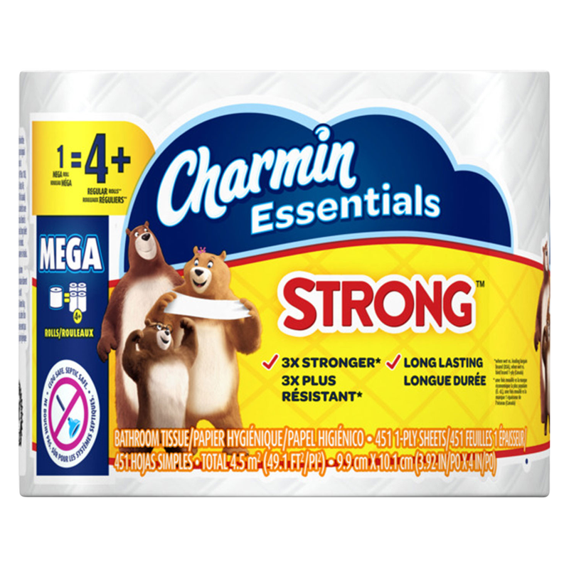Charmin Essentials Strong Mega Bath Tissue 1ct