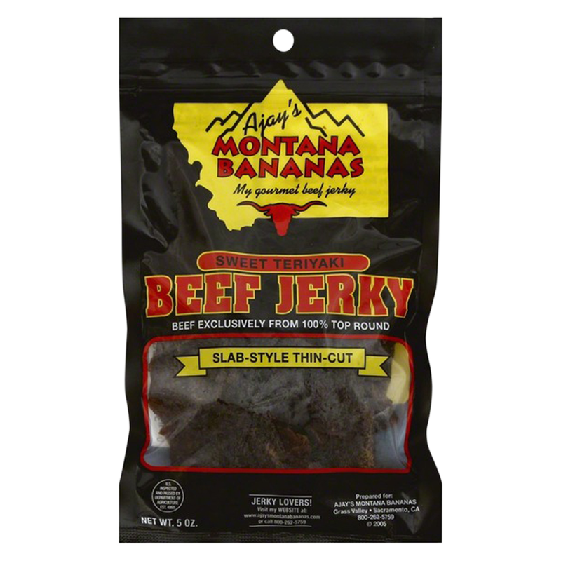 Montana Banana Sweet Teriyaki Beef Jerky 5oz