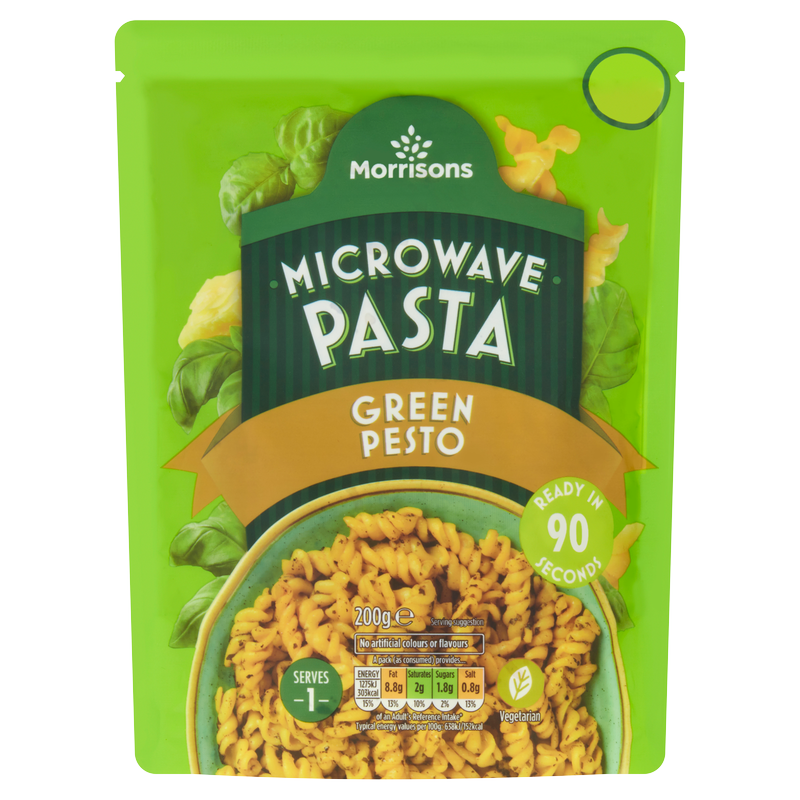 Morrisons Green Pesto Microwave Pasta, 200g