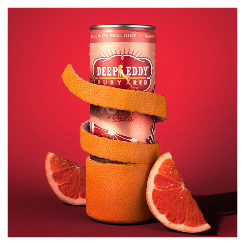Deep Eddy Ruby Red Grapefruit Vodka & Soda 4pk 12oz 4.5 ABV Alcohol