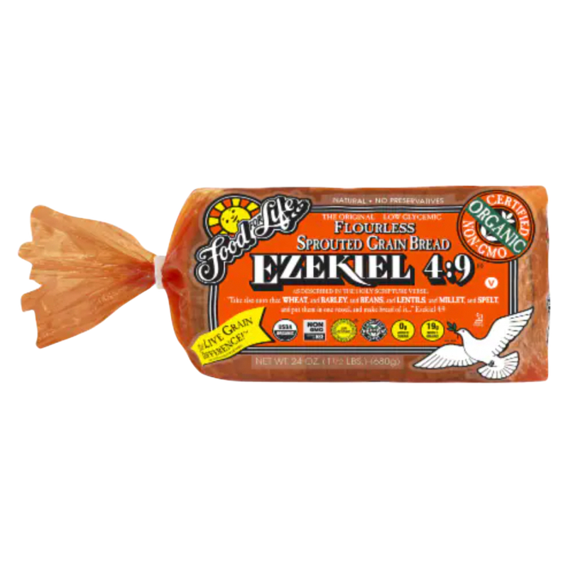Food For Life Ezekiel 4:9 Organic Frozen Sprouted Grain Bread - 24oz