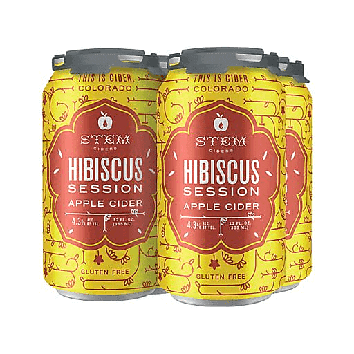 Stem Ciders Hibiscus Session Apple Ale 4pk 12oz Can