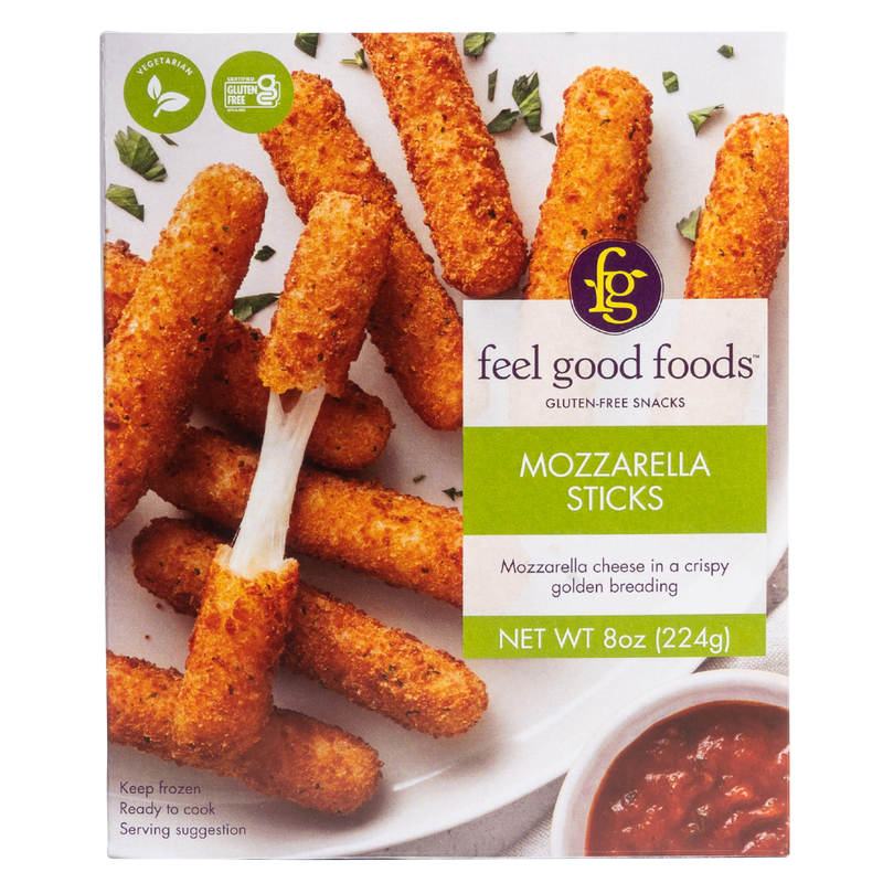 Feel Good Foods Gluten Free Mozzarella Sticks 8oz